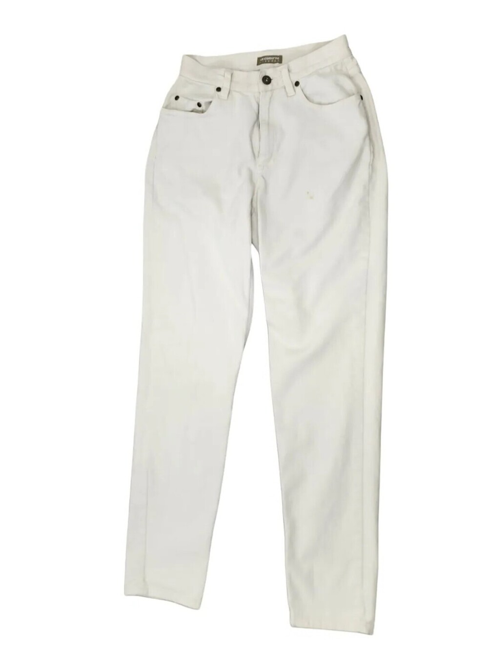 VTG 80s 90s Liz Claiborne Cream High Waist Tapered Jeans 4